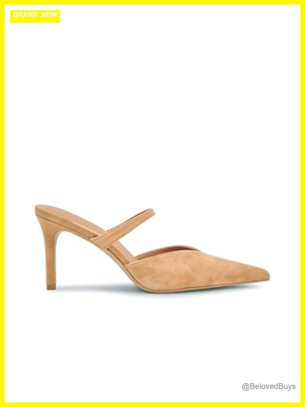 Pointed Toe Slip On Stiletto Heels Faux Leather Women's Pumps Dressy